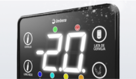 Conheça o exclusivo display interativo para ajuste de temperatura 