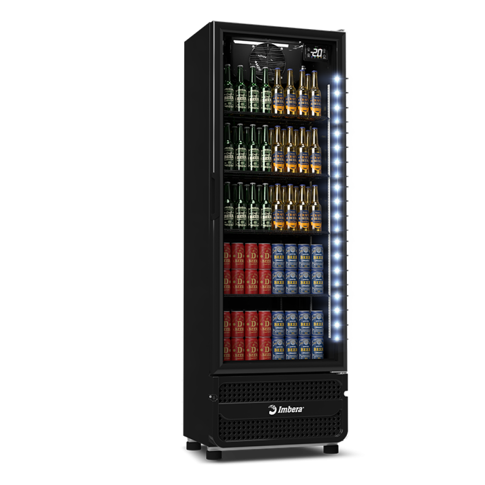 Cervejeira CCV290 Porta de Vidro Full Black 244 litros